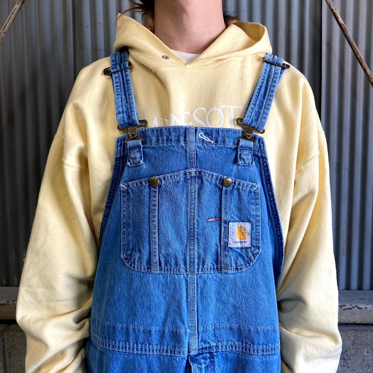 ビッグサイズ Carhartt カーハート デニム オーバーオール メンズW49