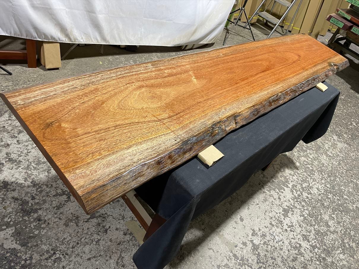 サペリ　無垢一枚板　乾燥材 サペリ 無垢一枚板 乾燥材 両面フラット加工済！