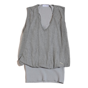 costume national    layered 　sleeveless summer knit tops