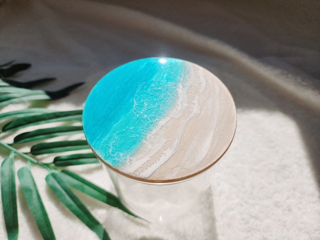 375.オーシャンレジンアート キャニスター