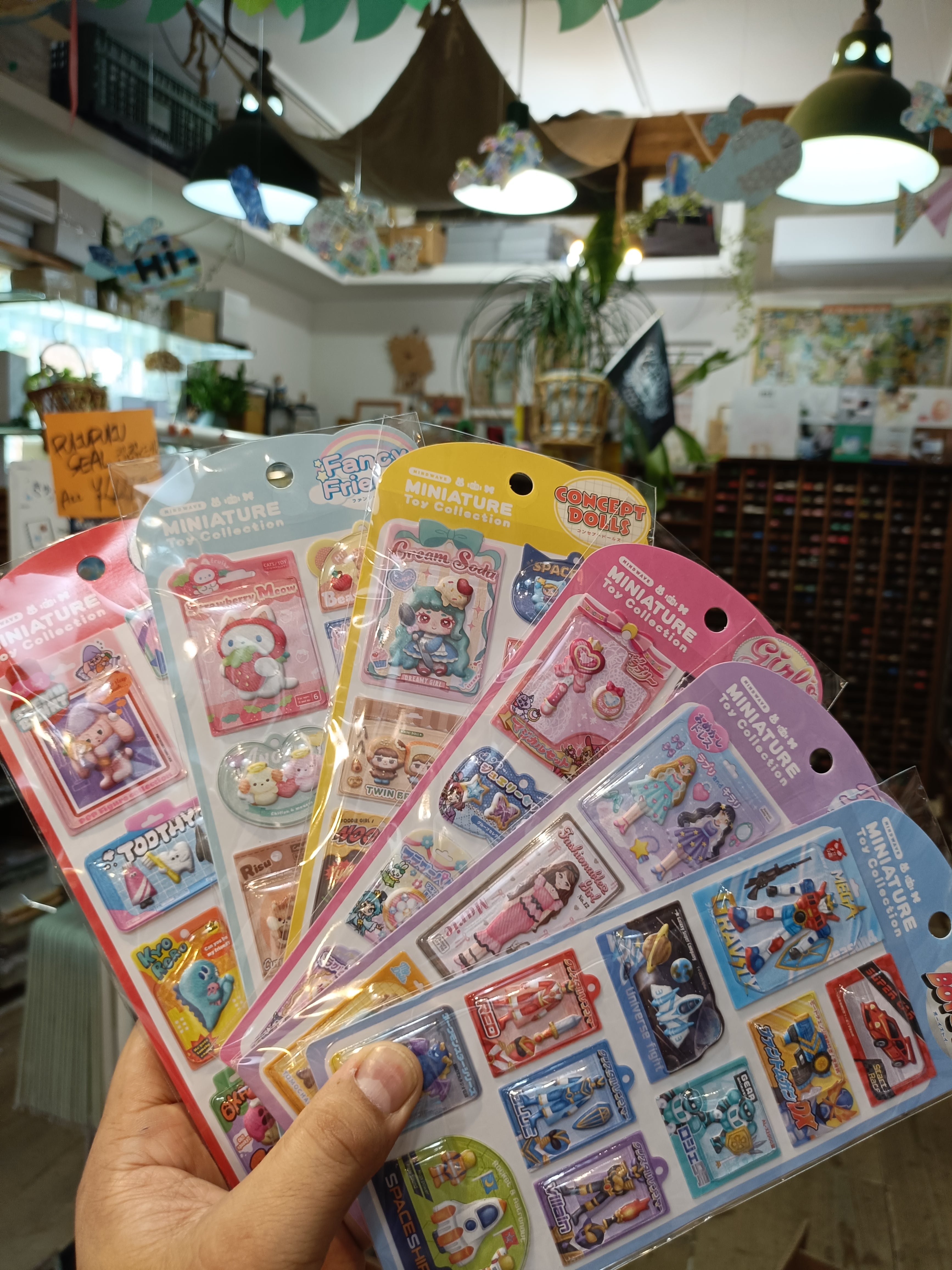 ミニチュアトイコレクション シール | SUNNY SUNDAY ONLINE SHOP