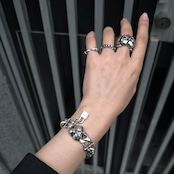 #1 & BUTTERFLY COMBO BRACELET HEART CLASP w/PADLOCK / #1 & バタフライ コンビ ブレスレット・ハートクラスプ