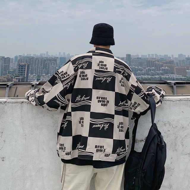 ジャケットシャツ アウター シャツ 長袖 ストリート メンズ オーバーサイズ オルチャン 韓国 原宿 ファッション アパレル オシャレ Rives ジャケットシャツ アウター シャツ 長袖 ストリート メンズ オーバーサイズ オルチャン 韓国 原宿 ファッション アパレル オシャレ Rives