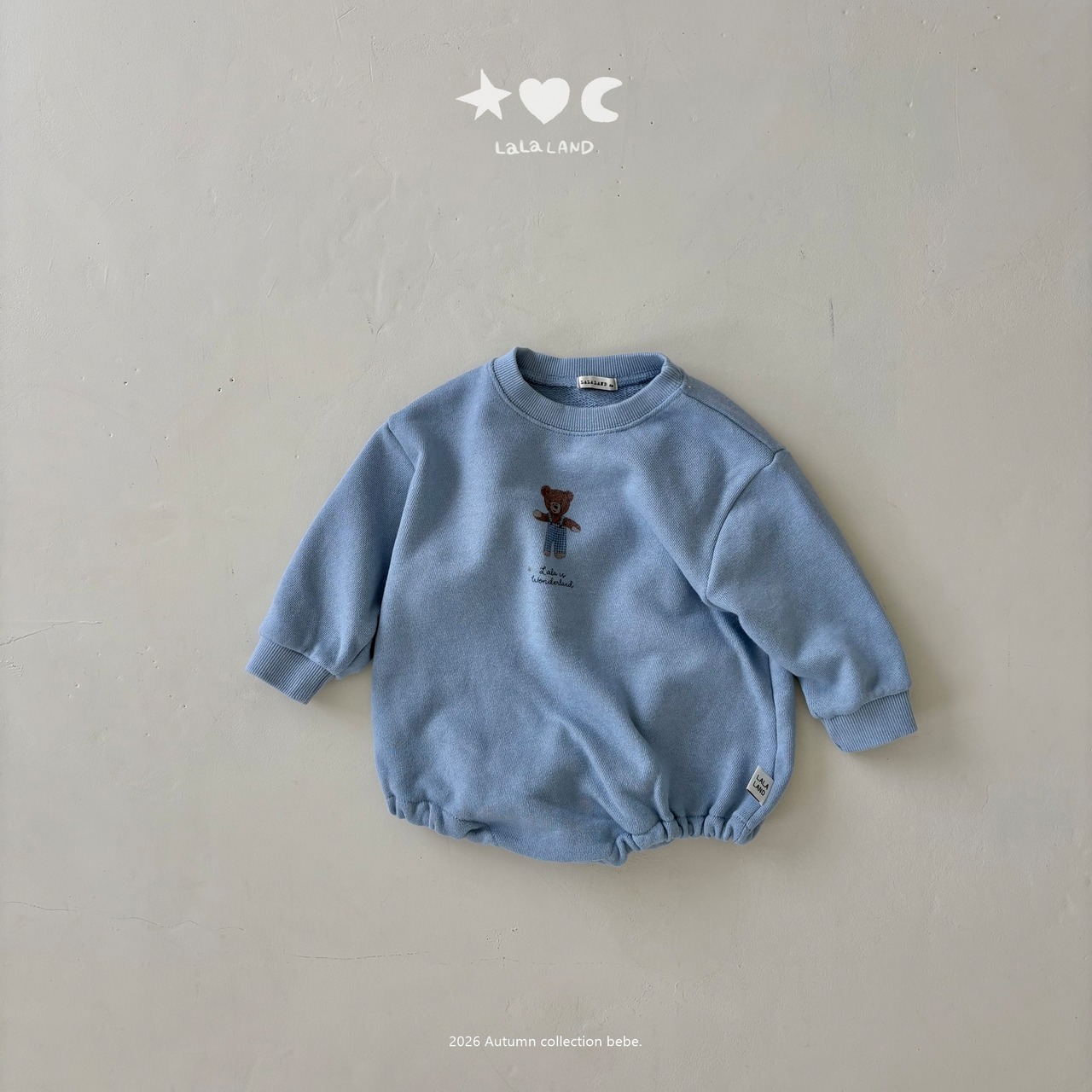 韓国子供服 / LALALAND / 26Autumn / ベベ ベアロンパース / 秋服 / ベビー *6M~18M*