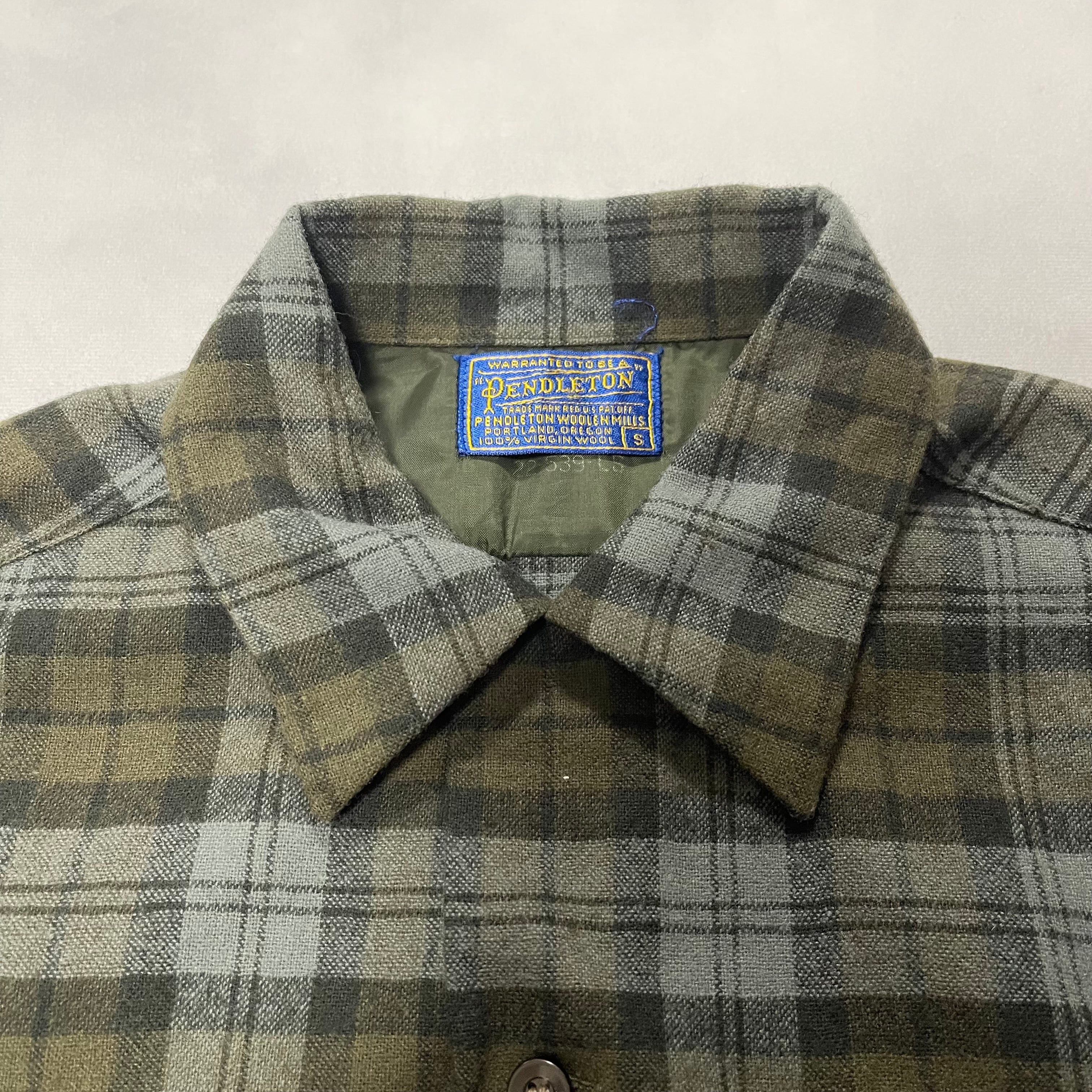 50's　USA 製　PENDLETON ペンドルトン　ウールシャツ　開襟シャツ