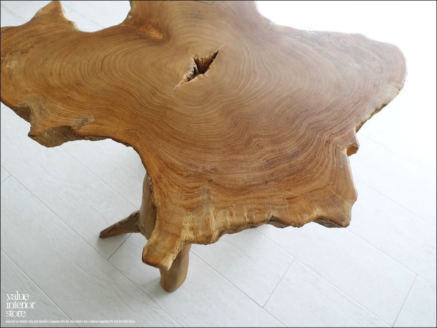 一枚板 無垢材 プリミティブサイドテーブルWN/06 カフェテーブル