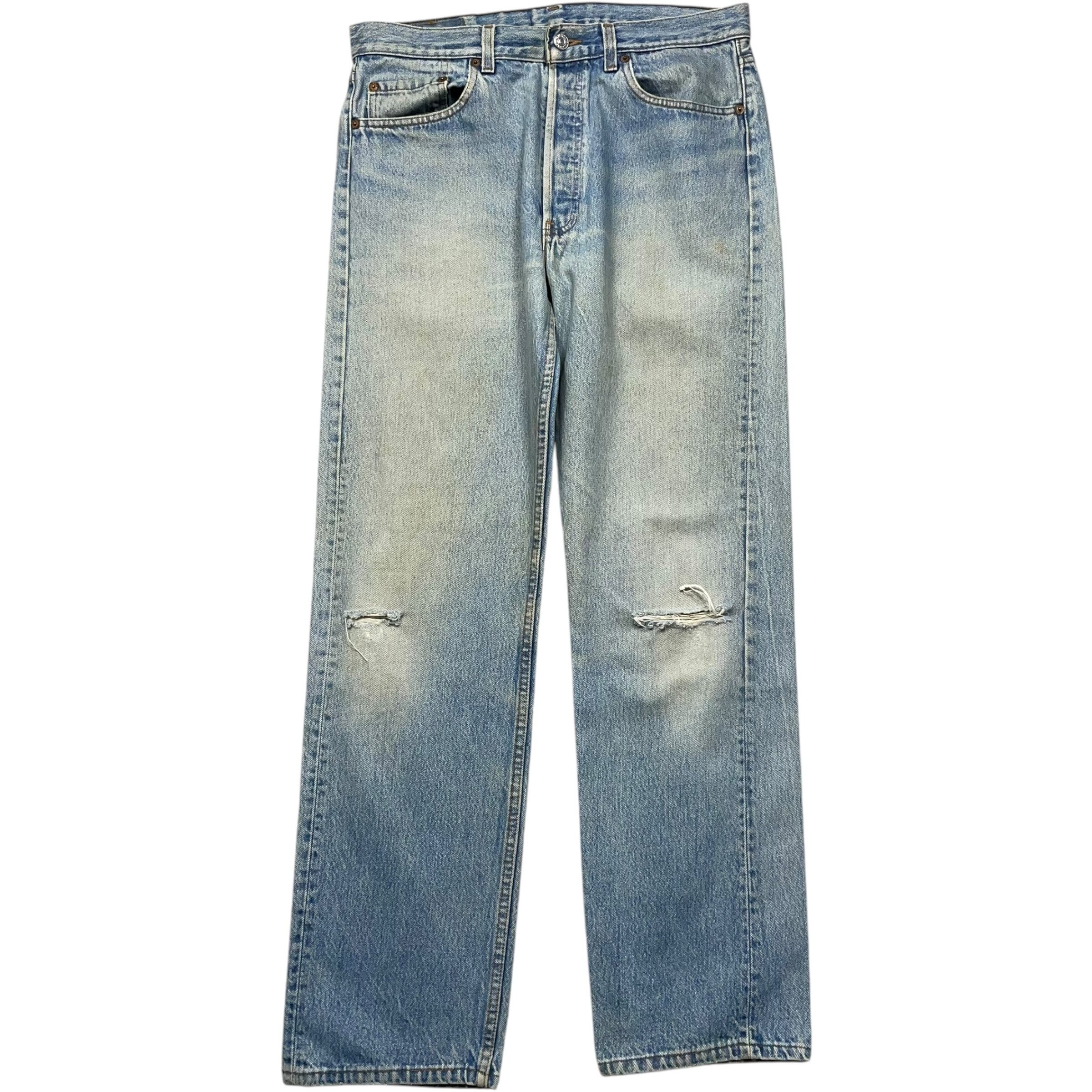 《実寸 W34L31》 Levi's リーバイス 501 デニムパンツ ストレート USA製 90年代 vintage no.6033