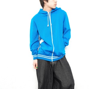 70's EU VINTAGE KNIT ZIP UP HOODIE/70年代ヨーロッパ古着ニットジップアップフーディパーカー