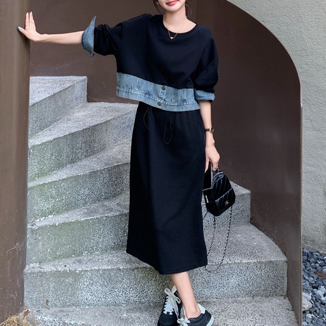 Denim Layer Dress LA260723