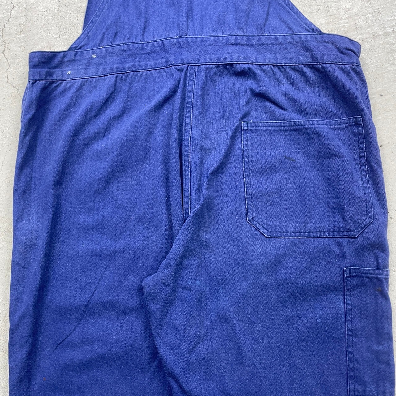 80年代 UNKNOWN ユーロワークオーバーオール HBT ヘリンボーンツイル 
