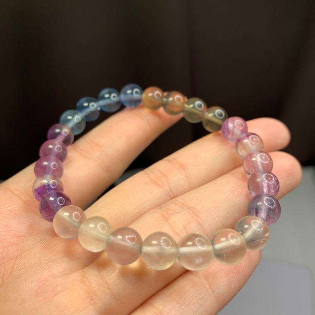 b212 ダークキャンディフローライトブレスレット