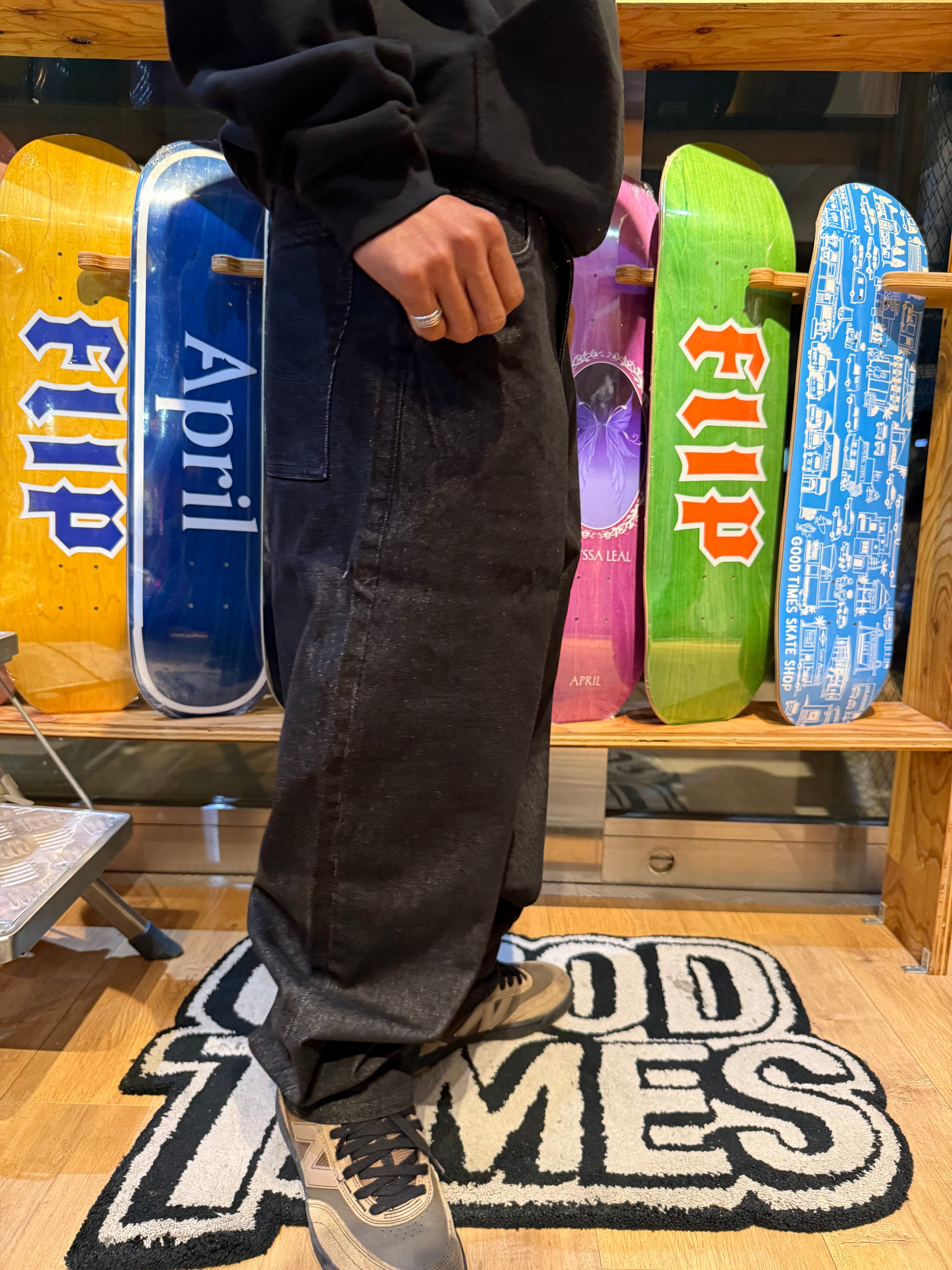 DIME / Baggy Denim Pants - BLACK WASHED | GOOD TIMES