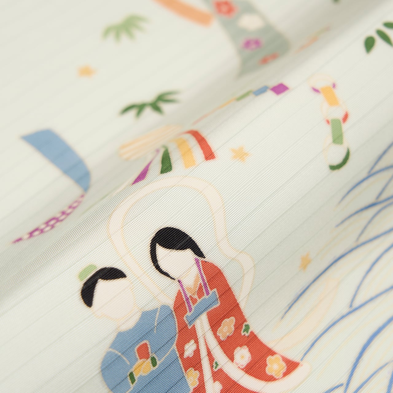 七夕の模様 手描友禅 絽塩瀬名古屋帯【未着用品】 | かわの屋