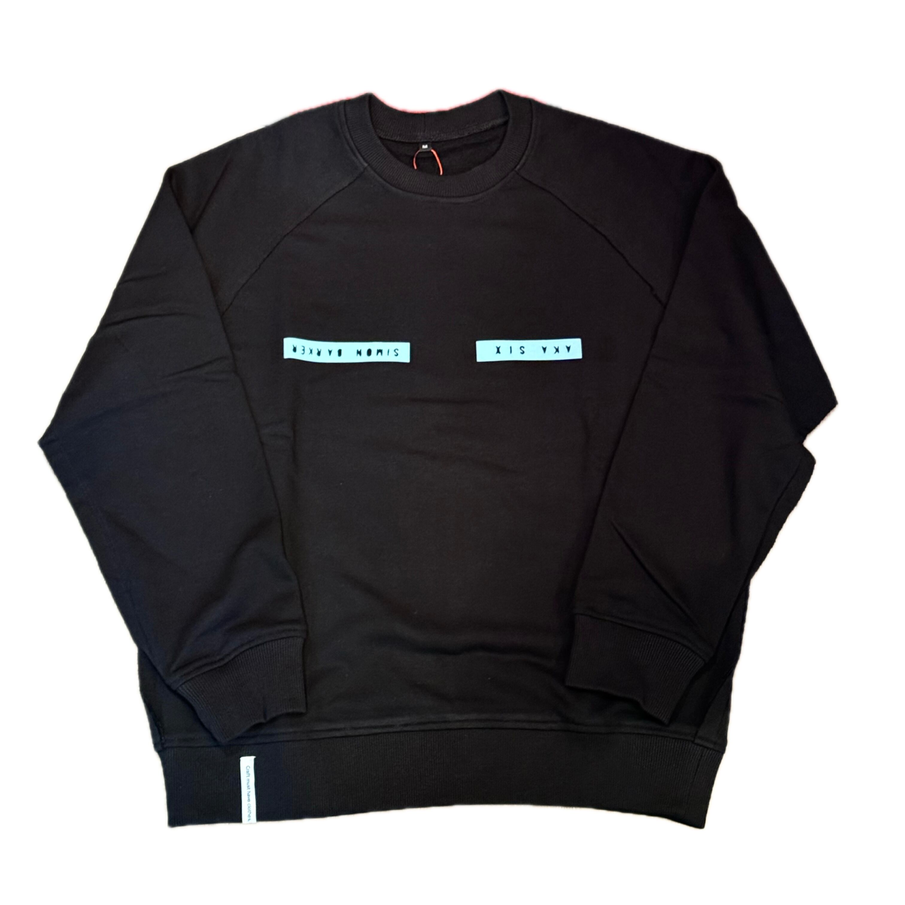 AKA SIX /JUMP SWEAT/ FLOCK PRINT BLUE