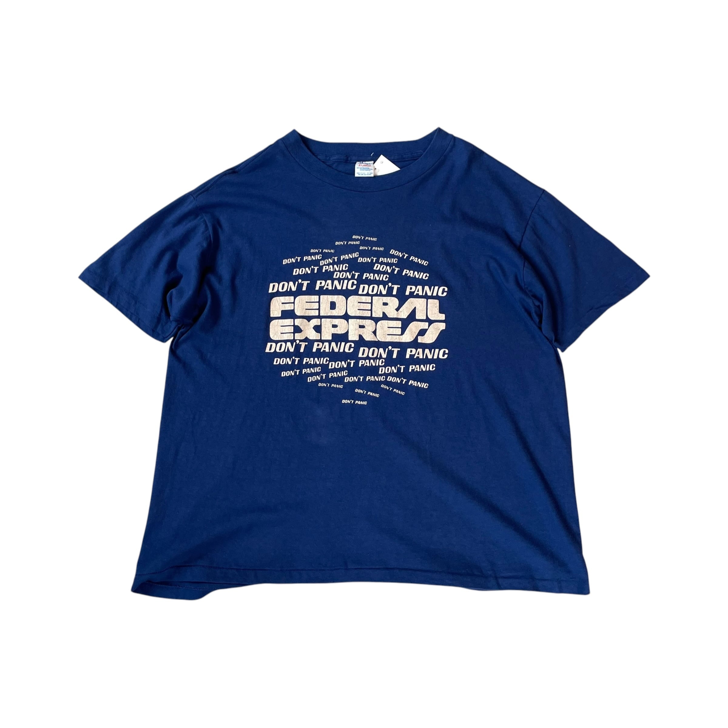 ② 1980s Champion "FEDEX" Cotton T-shirt
