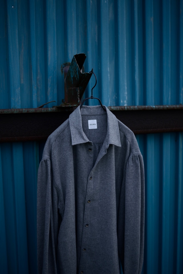 BISOWN Ex / Alashan cashmere gather shirt