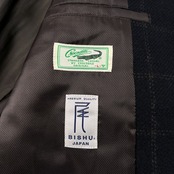 美品 Crocodile クロコダイル 尾州生地 BISHU ビシュウ ウール コート ジャケット サイズ L /メンズ