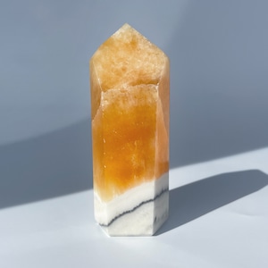 オレンジカルサイト タワー型12◇ Orange Calcite ◇天然石・鉱物・パワーストーン