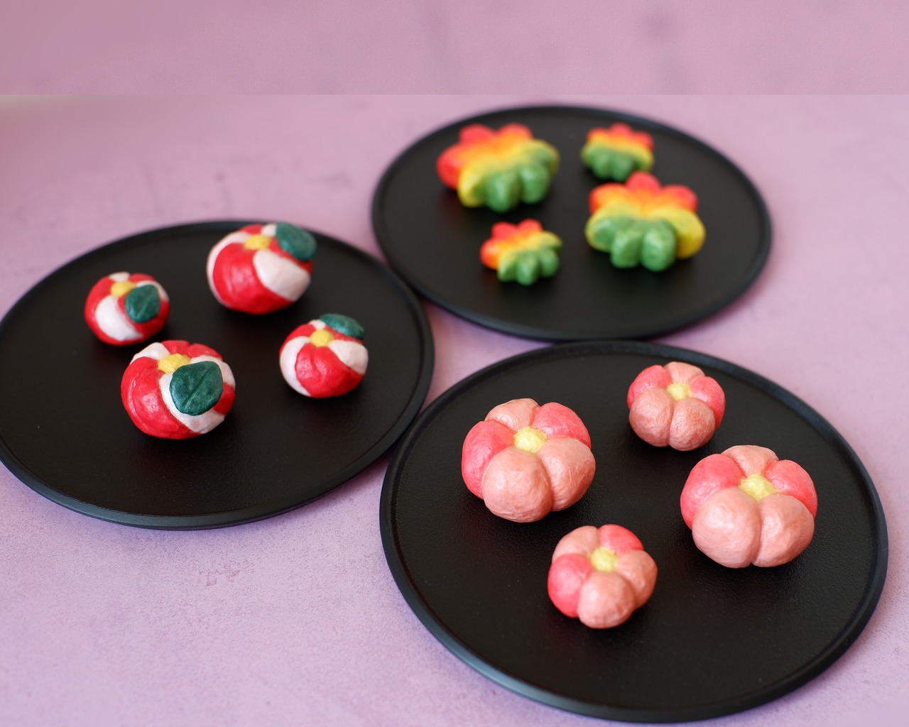 和紙小物/アクセサリー『練り切り 椿』