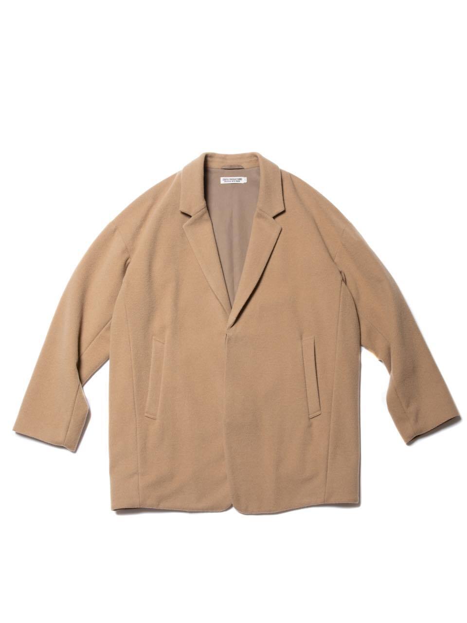 Wool Mossa Chester Coat (Short) - Beige - | HANGOUT powered by BASE