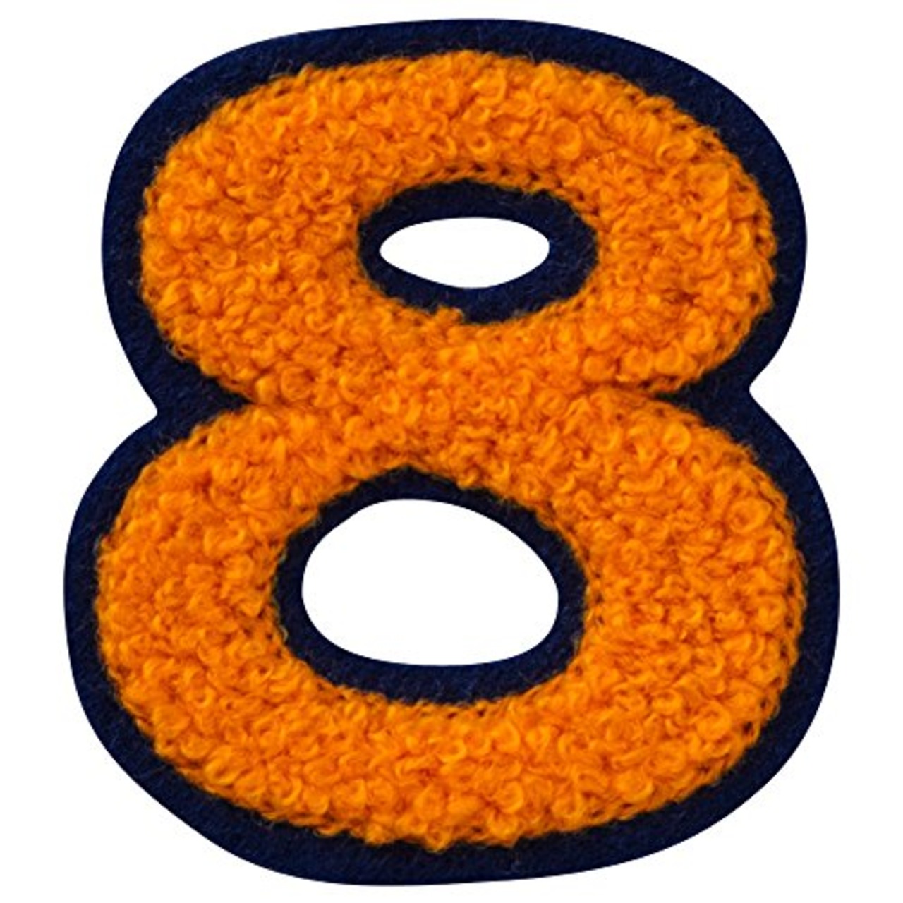 ミノダ シニールアイロンワッペン 数字8 P50I5752