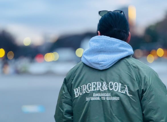 B&C BOA COACH JKT KHAKI バーガーアンドコーラ ボアコーチジャケット