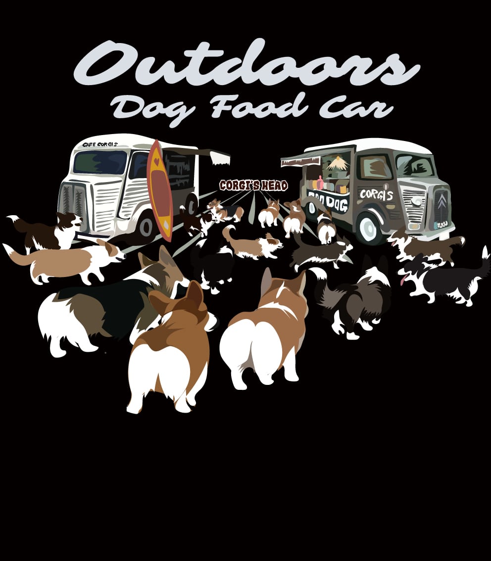 デザインNo.389 ドッグフードカーTシャツ 5.6ozTシャツ