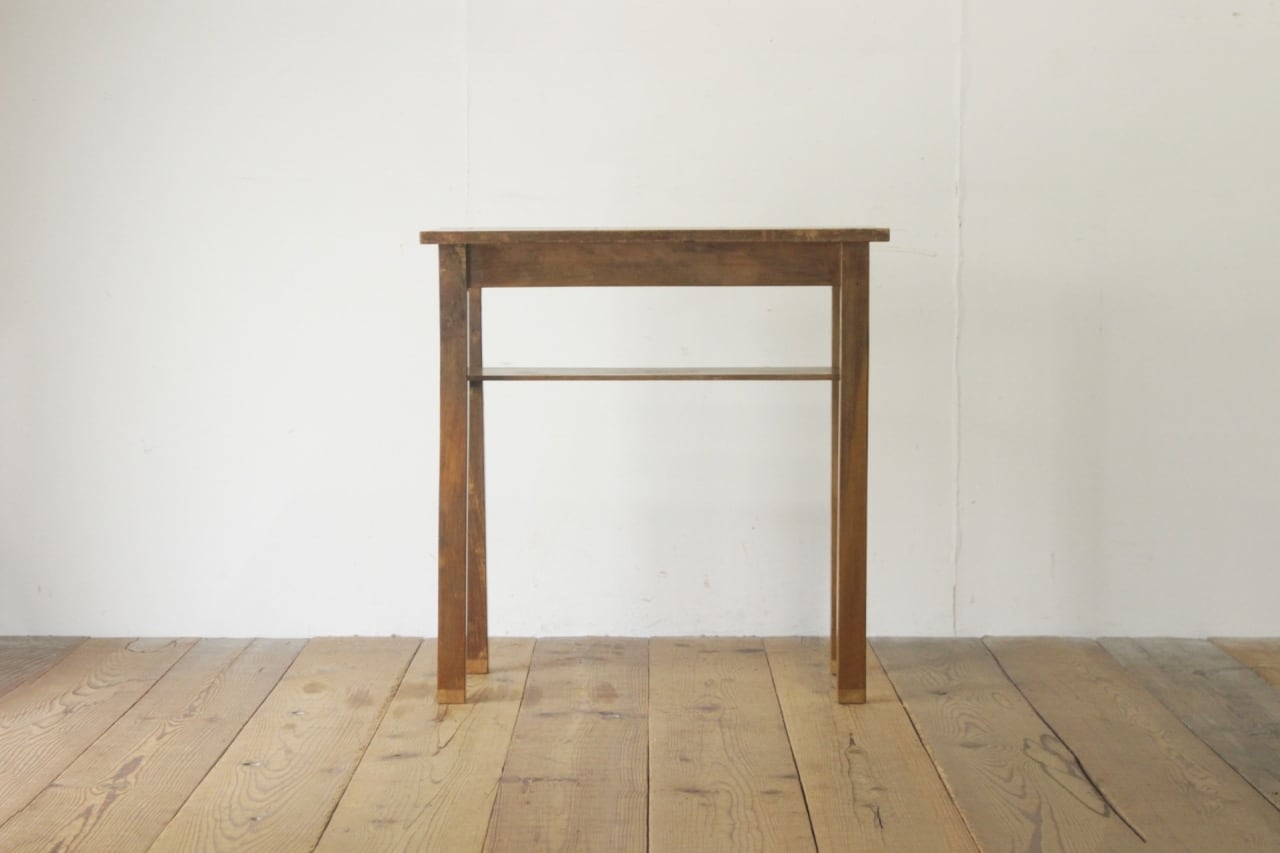 レトロ 作業台 花台 飾り台 展示台 テーブル 机 ラワン材 ナチュラル