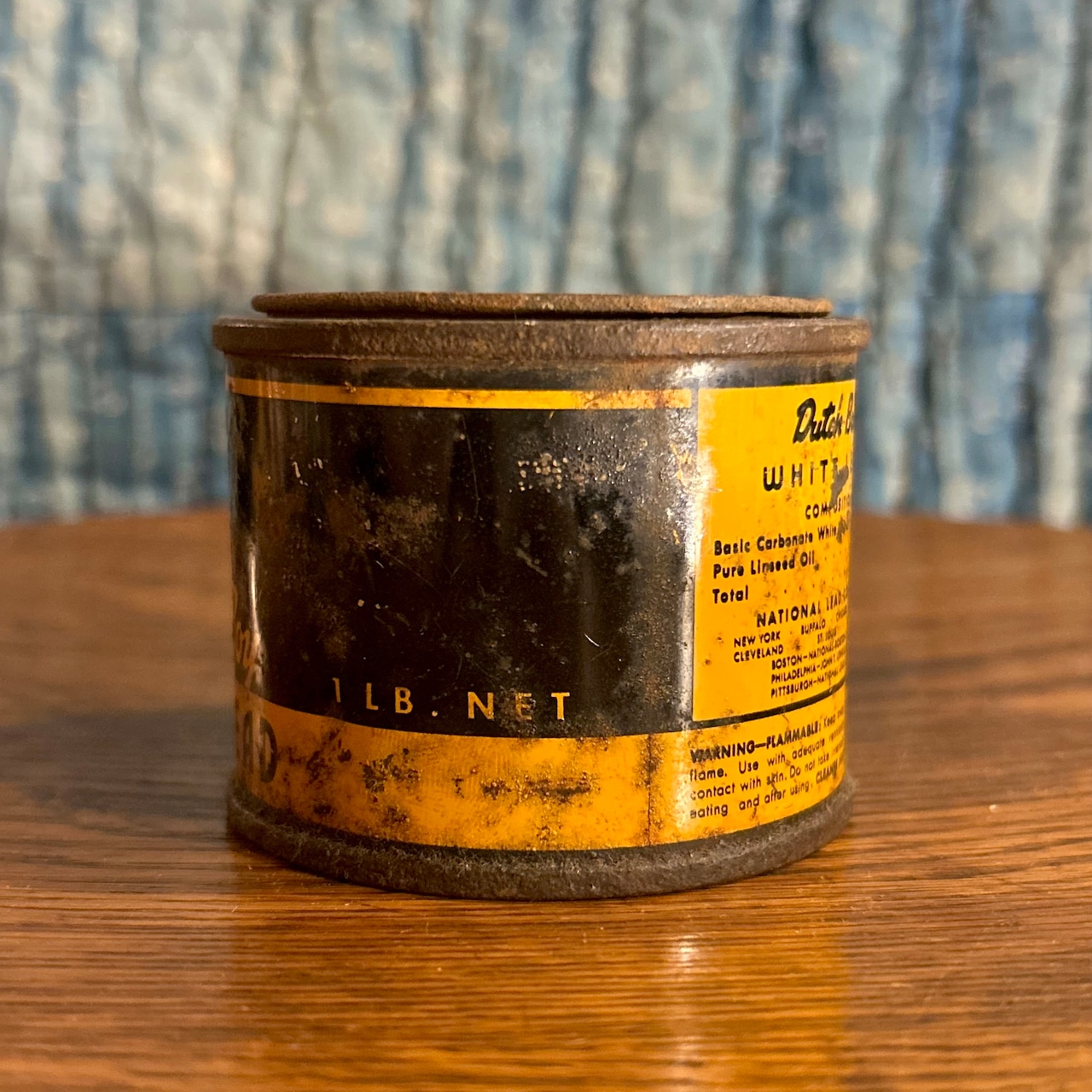 1930s–1940s ダッチボーイ ホワイトリード ヴィンテージ ペイント缶 DUTCH BOY WHITE LEAD Vintage Paint Tin T-693