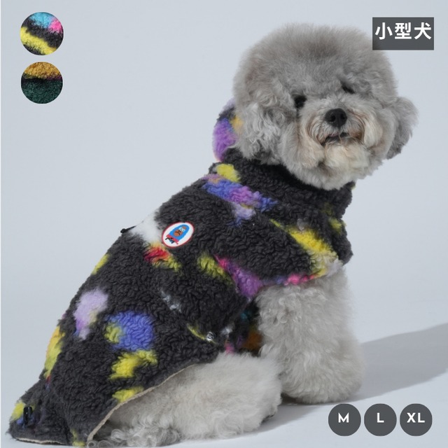 〈PUPPYGALLERY公式〉オーロラフリースパディングM-XL