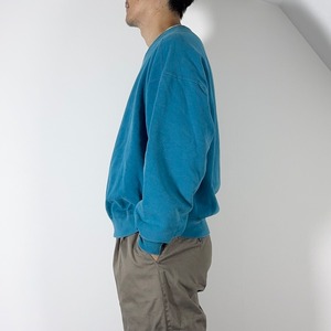 L.L.Bean × Russell 90s sweatshirt solid teal XL 古着