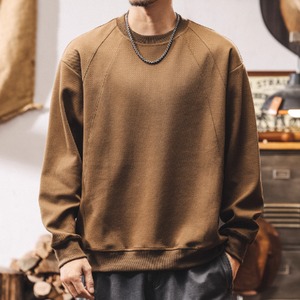 ラグランスリーブ 無地スウェットトップス 10224