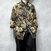 ethnic pattern sheer shirt