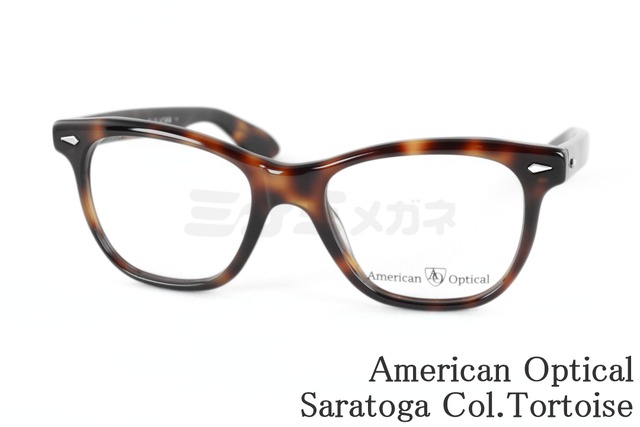 American Optical メガネ Saratoga COL.Tortoise ウェリントン アメリカンオプティカル サラトガ AO 正規品