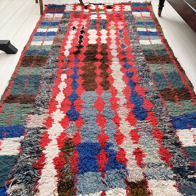 モロッコ ヴィンテージラグ MR011 | ブジャド | 96cm × 189cm