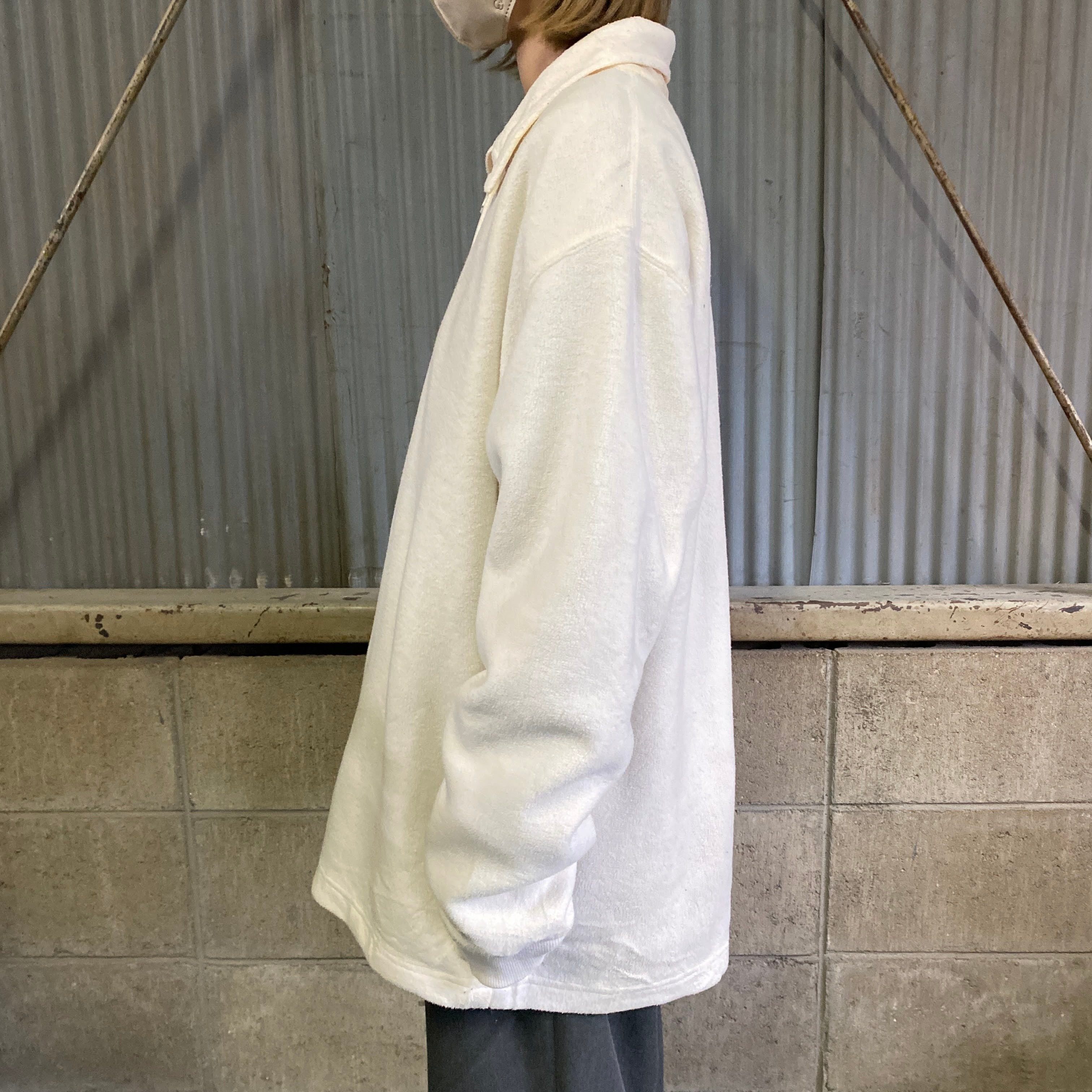 GAP ギャップ ハーフジップ フリースジャケット メンズL 古着 無地  