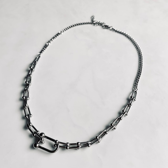 multi U chain necklace #272