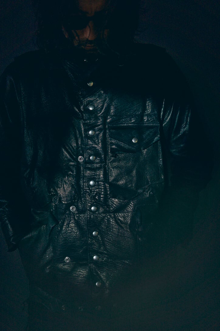 GOOD KARMA DEVELOPMENT【Leather Down Vest
