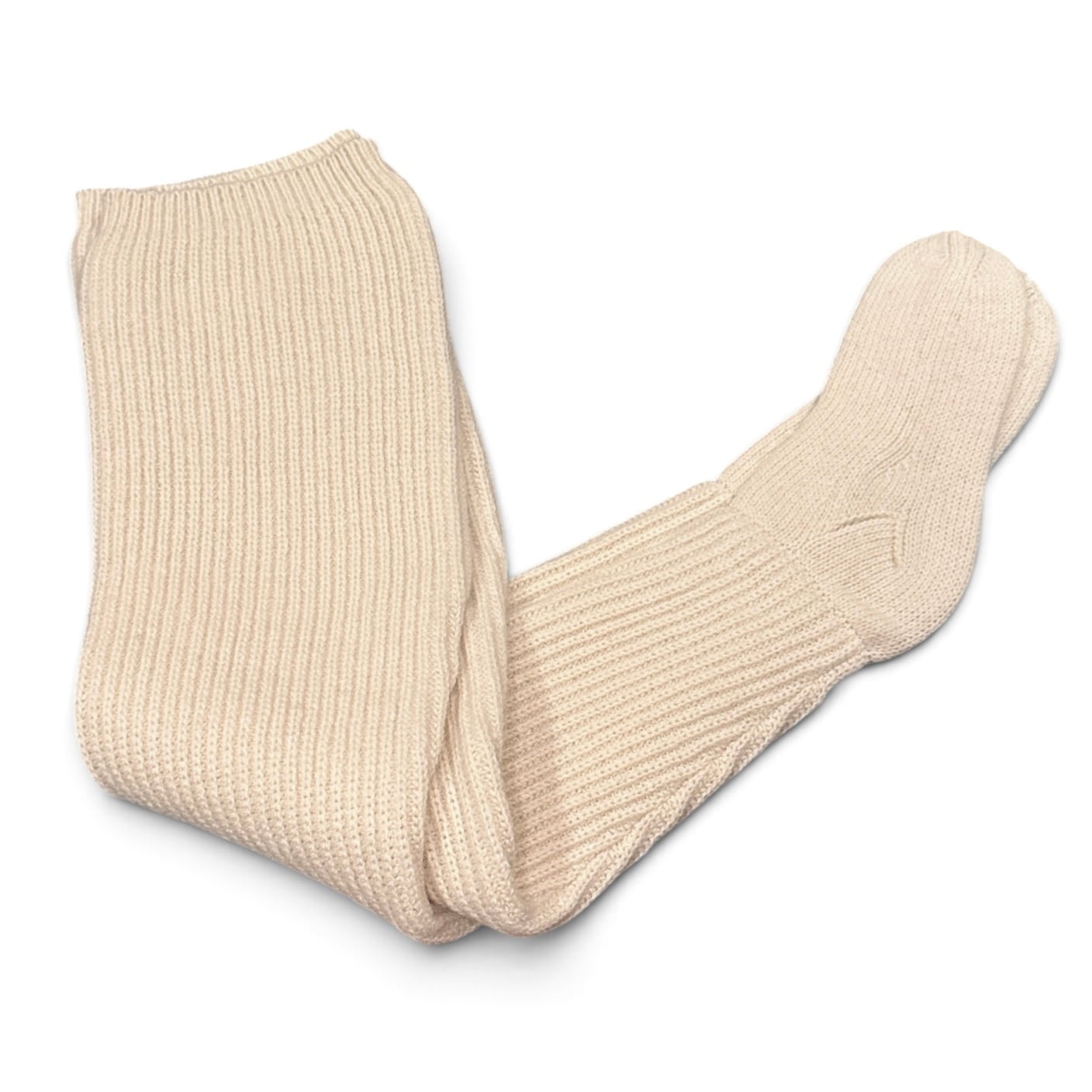 FUMIKA_UCHIDA  [SHETLAND RIB STITCH THIGH-HIGH SOCKS]
