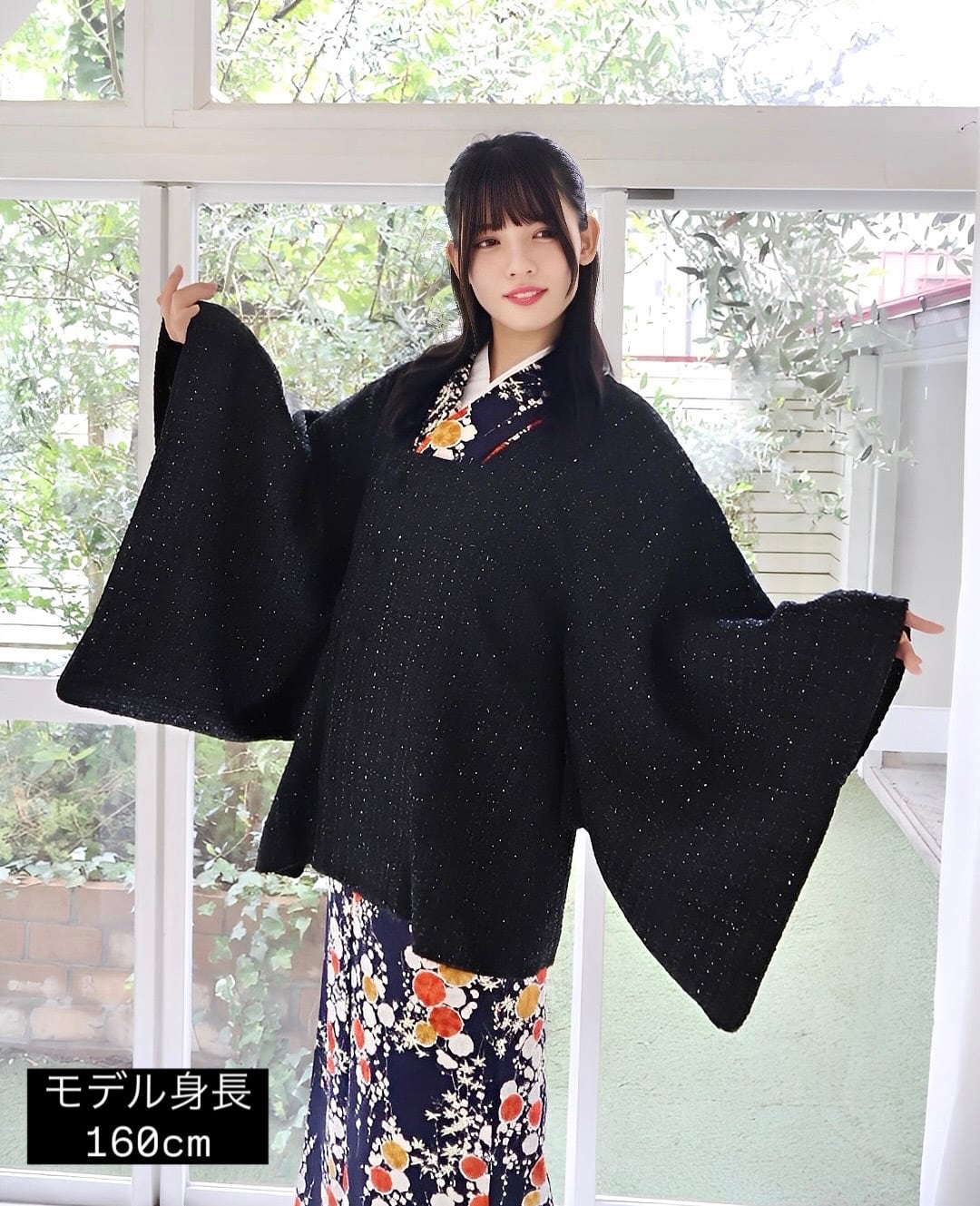 ツイード道行コート ブラック | MISAMARU