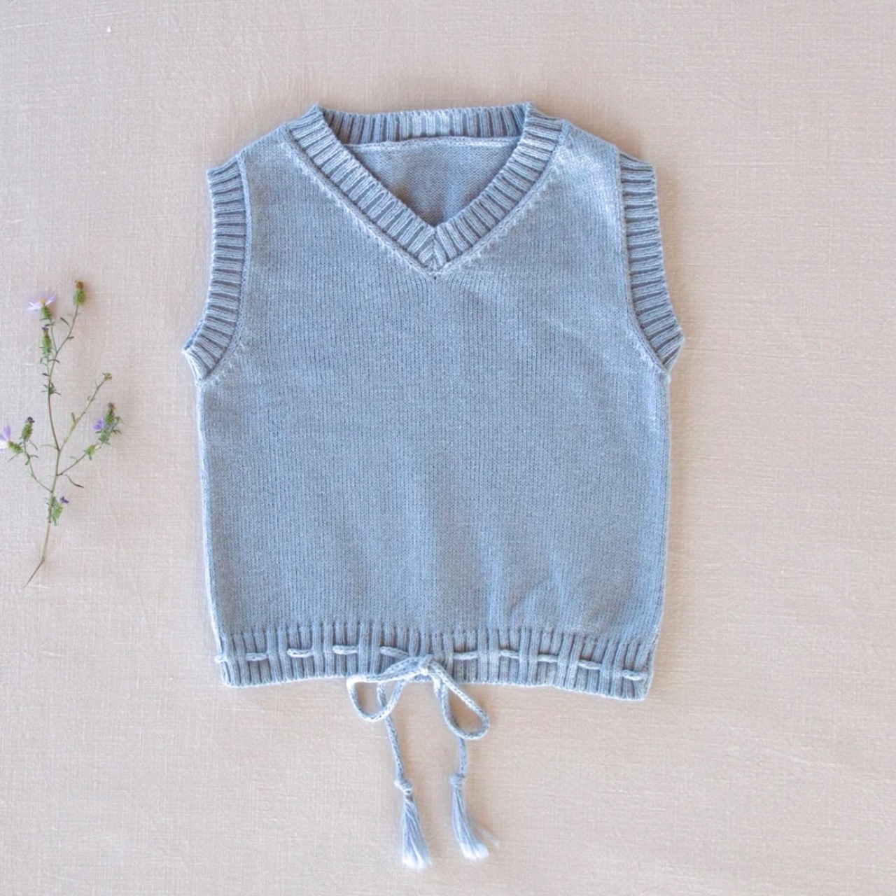 即納 ) 2.4.6y| fine-knit vest | iver & isla - 4