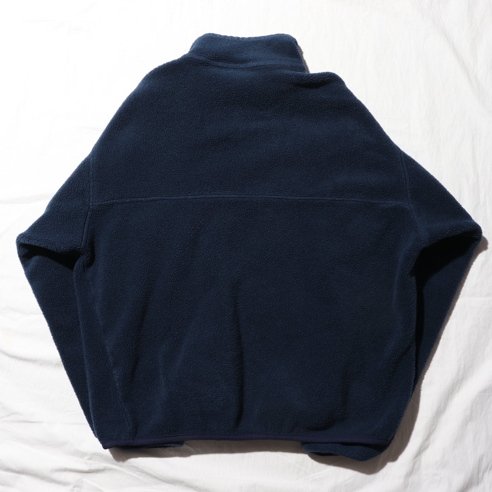 美品 M ロゴ無し珍品 ポルトガル製 ネイビー Snap-T Patagonia