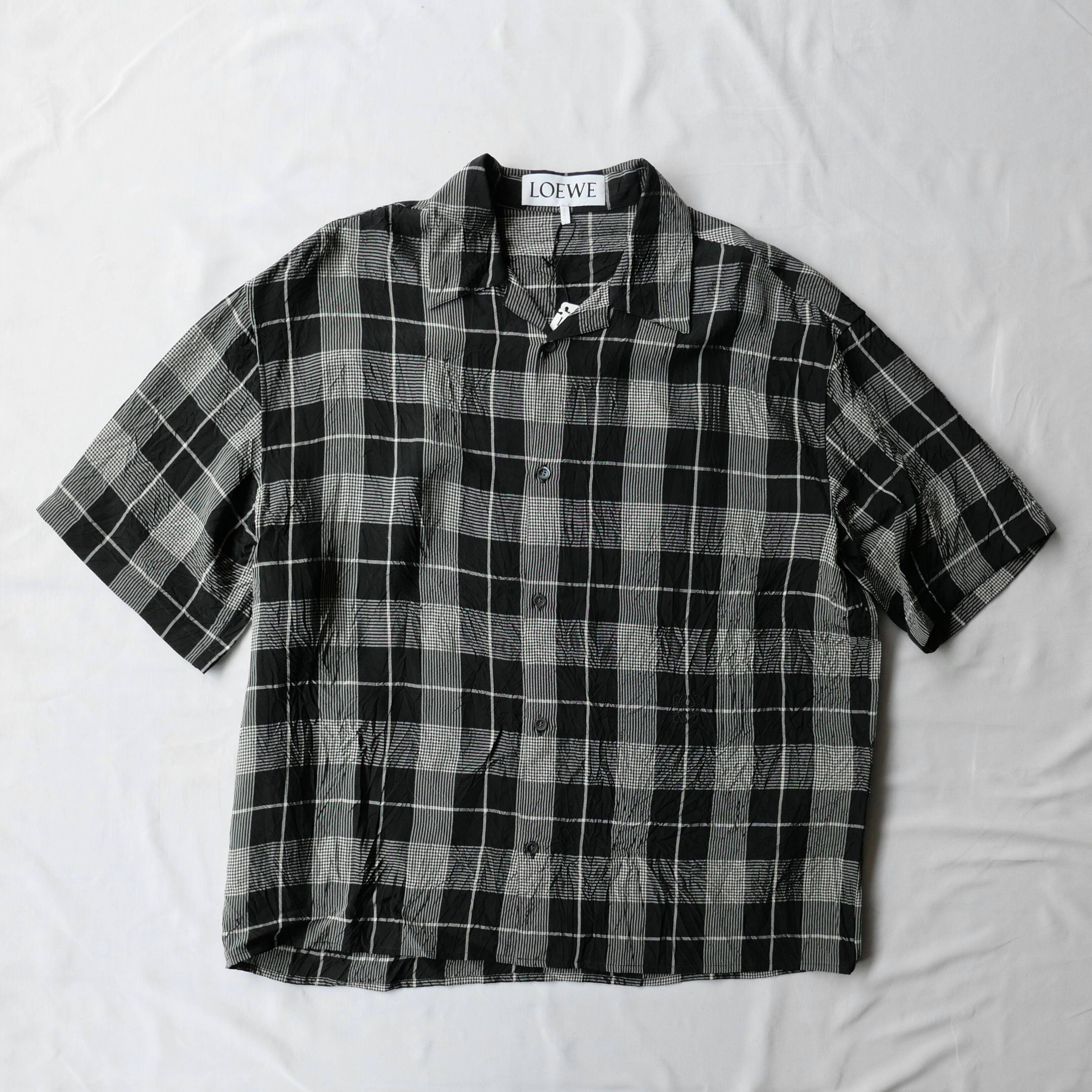 LOEWE 2025SS CHECK BOWLING SHIRT | safarionline