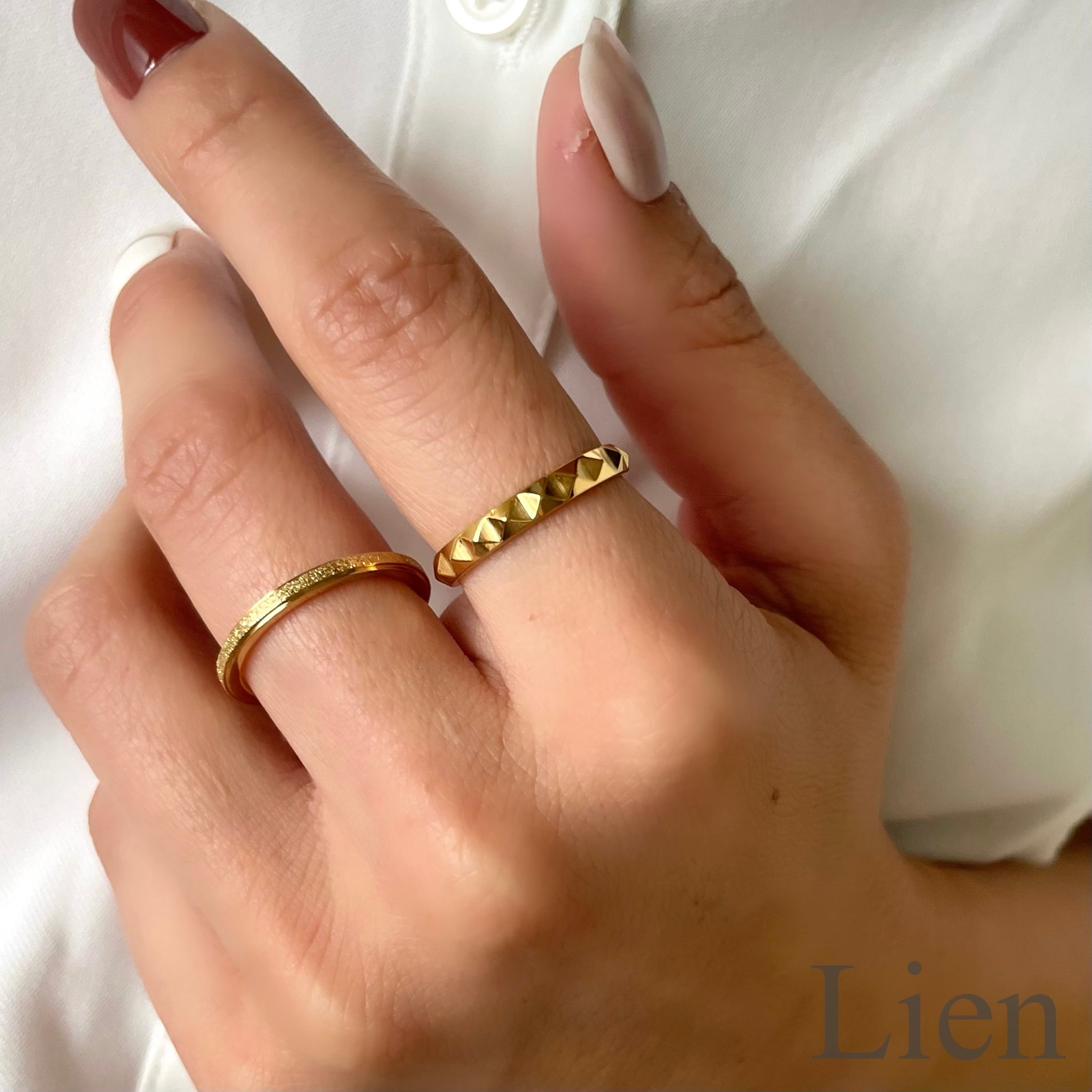 司 リングセット オープン サークル ハロー リング セット リング