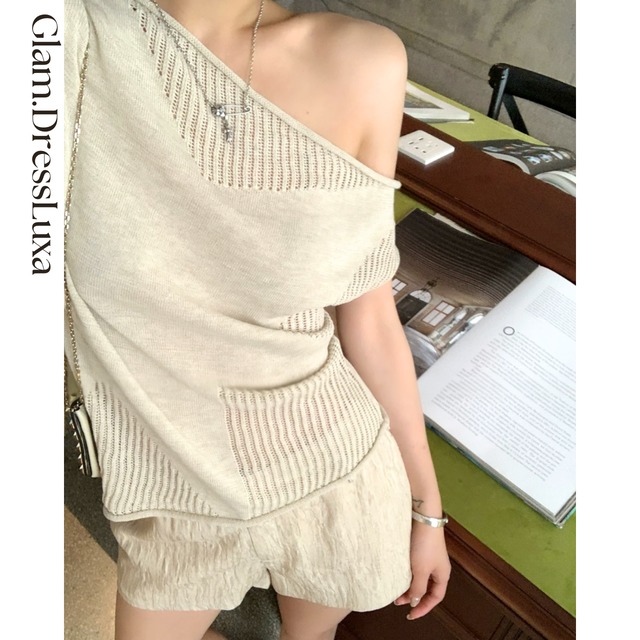 Asymmetry Knit Top_T1415