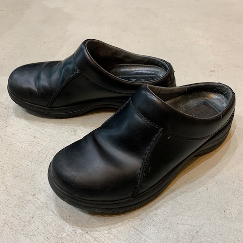 dansko ヒールレスレザースリッポン かかと無し 黒 41