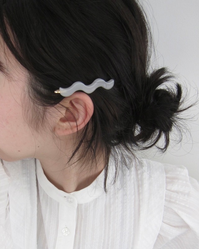 snow day rectangular hair pin（4 colors）