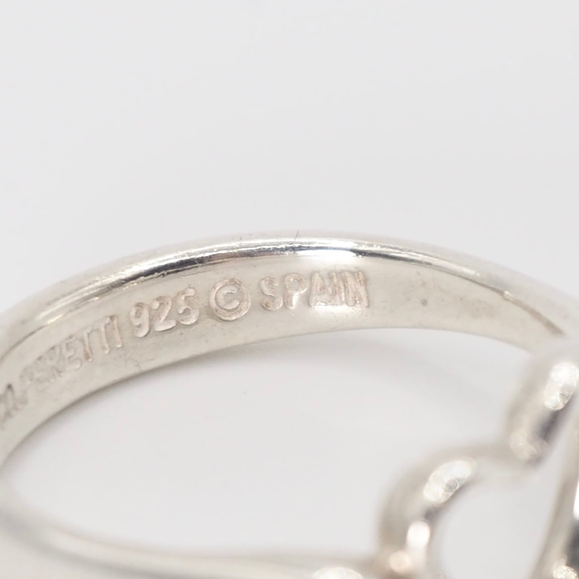 現行品】Tiffany&Co. 約12号 エルサペレッティ オープンハート リング