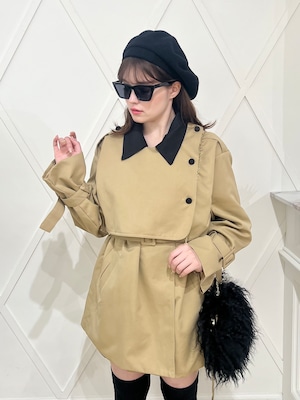 【GiGi viora】bicolor trench coat