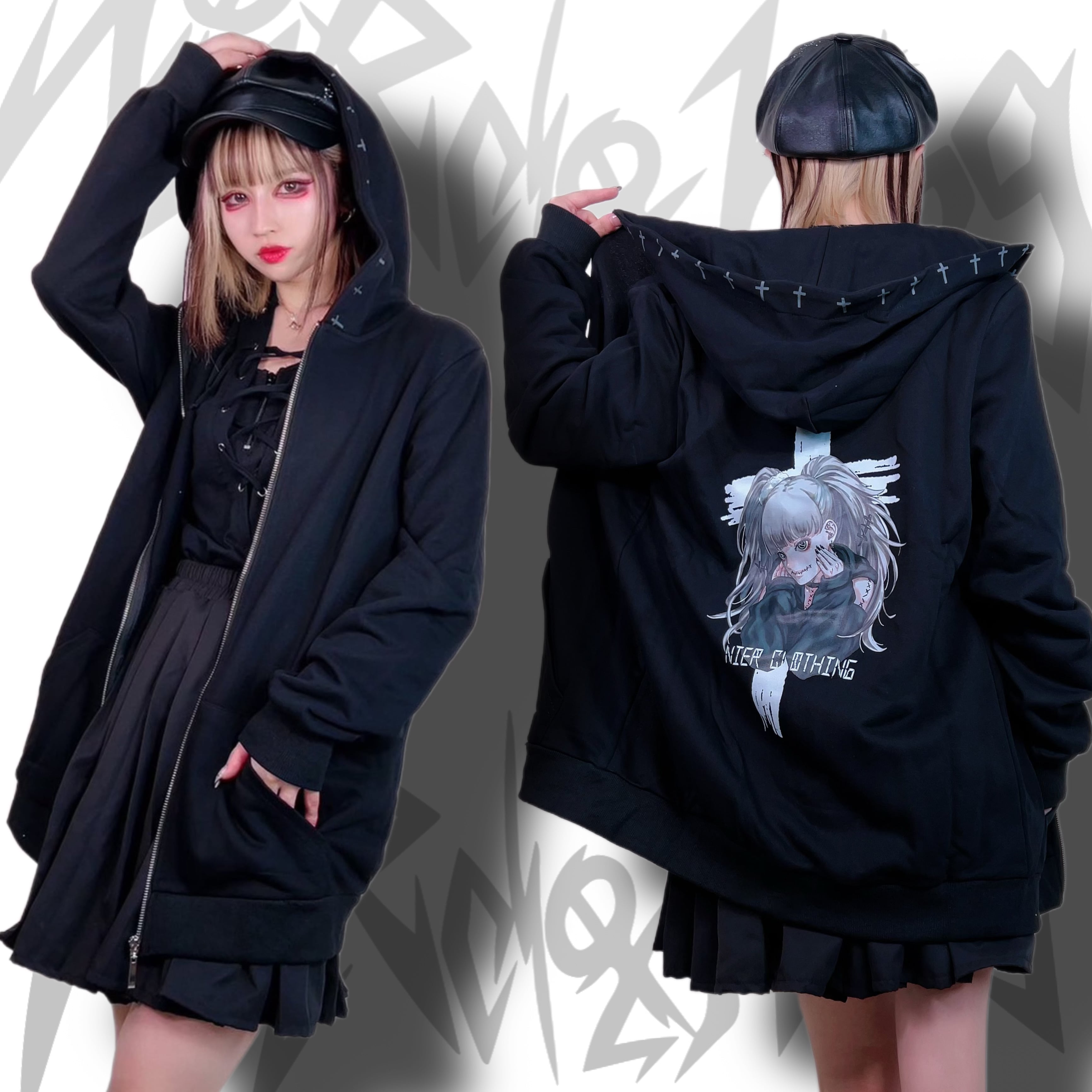 CROSS×擬人化DESIGN ZIP OUTER NIER CLOTHING